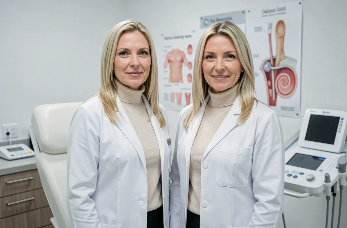 Dr Marianne Vandermeeren, dermatologue à Nantes, debout dans son cabinet de dermatologie moderne
